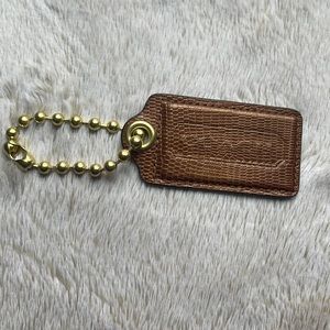 Coach Large Leather Tag